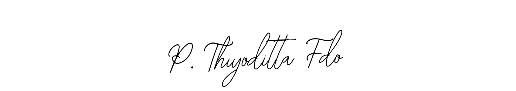 if you are searching for the best signature style for your name P. Thiyoditta Fdo. so please give up your signature search. here we have designed multiple signature styles  using Bearetta-2O07w. P. Thiyoditta Fdo signature style 12 images and pictures png