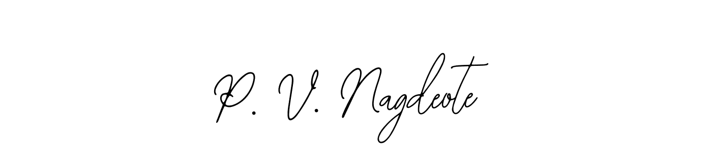 Once you've used our free online signature maker to create your best signature Bearetta-2O07w style, it's time to enjoy all of the benefits that P. V. Nagdeote name signing documents. P. V. Nagdeote signature style 12 images and pictures png