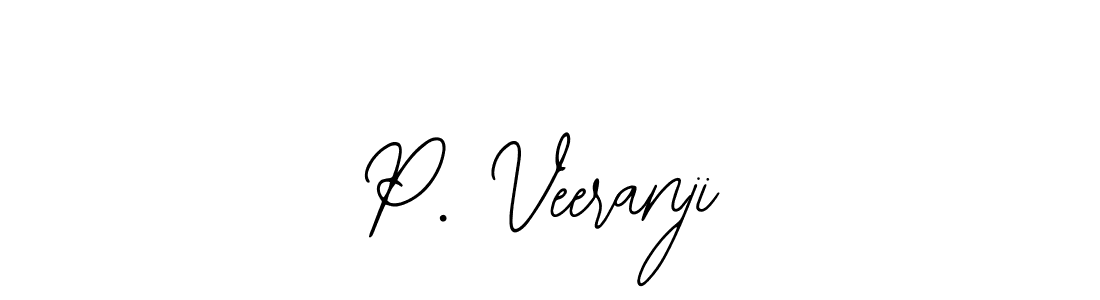 Use a signature maker to create a handwritten signature online. With this signature software, you can design (Bearetta-2O07w) your own signature for name P. Veeranji. P. Veeranji signature style 12 images and pictures png