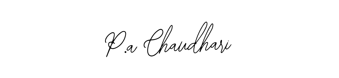 if you are searching for the best signature style for your name P.a Chaudhari. so please give up your signature search. here we have designed multiple signature styles  using Bearetta-2O07w. P.a Chaudhari signature style 12 images and pictures png