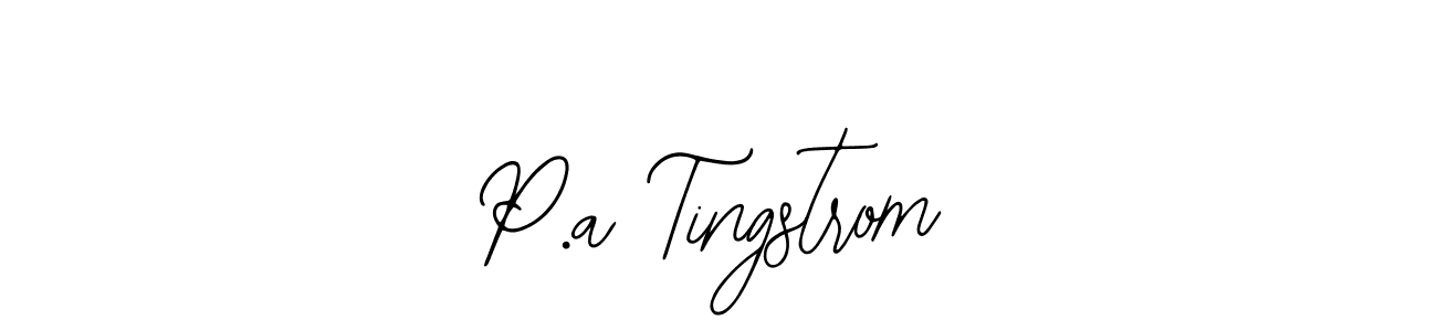 if you are searching for the best signature style for your name P.a Tingstrom. so please give up your signature search. here we have designed multiple signature styles  using Bearetta-2O07w. P.a Tingstrom signature style 12 images and pictures png