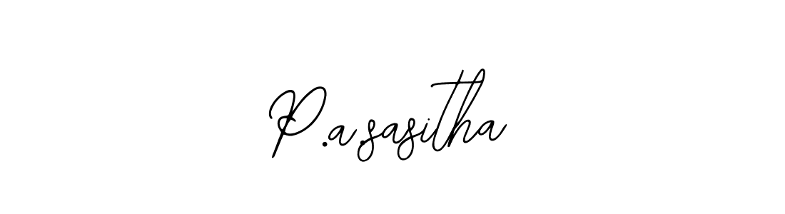 Use a signature maker to create a handwritten signature online. With this signature software, you can design (Bearetta-2O07w) your own signature for name P.a.sasitha. P.a.sasitha signature style 12 images and pictures png