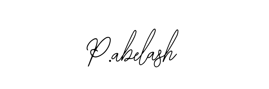 Create a beautiful signature design for name P.abelash. With this signature (Bearetta-2O07w) fonts, you can make a handwritten signature for free. P.abelash signature style 12 images and pictures png