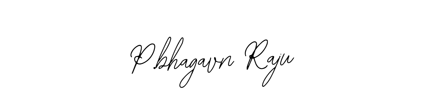 Design your own signature with our free online signature maker. With this signature software, you can create a handwritten (Bearetta-2O07w) signature for name P.bhagavn Raju. P.bhagavn Raju signature style 12 images and pictures png