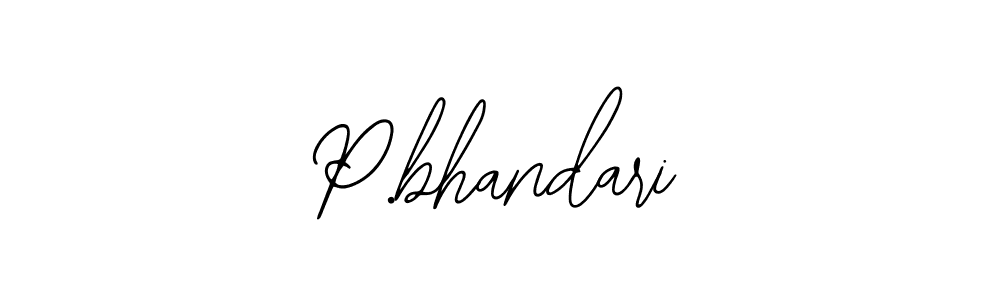 How to Draw P.bhandari signature style? Bearetta-2O07w is a latest design signature styles for name P.bhandari. P.bhandari signature style 12 images and pictures png