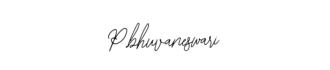 Use a signature maker to create a handwritten signature online. With this signature software, you can design (Bearetta-2O07w) your own signature for name P.bhuvaneswari. P.bhuvaneswari signature style 12 images and pictures png