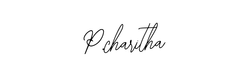 if you are searching for the best signature style for your name P.charitha. so please give up your signature search. here we have designed multiple signature styles  using Bearetta-2O07w. P.charitha signature style 12 images and pictures png