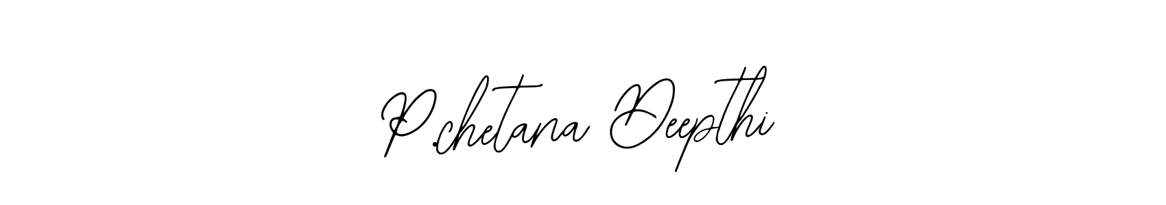 Make a beautiful signature design for name P.chetana Deepthi. With this signature (Bearetta-2O07w) style, you can create a handwritten signature for free. P.chetana Deepthi signature style 12 images and pictures png