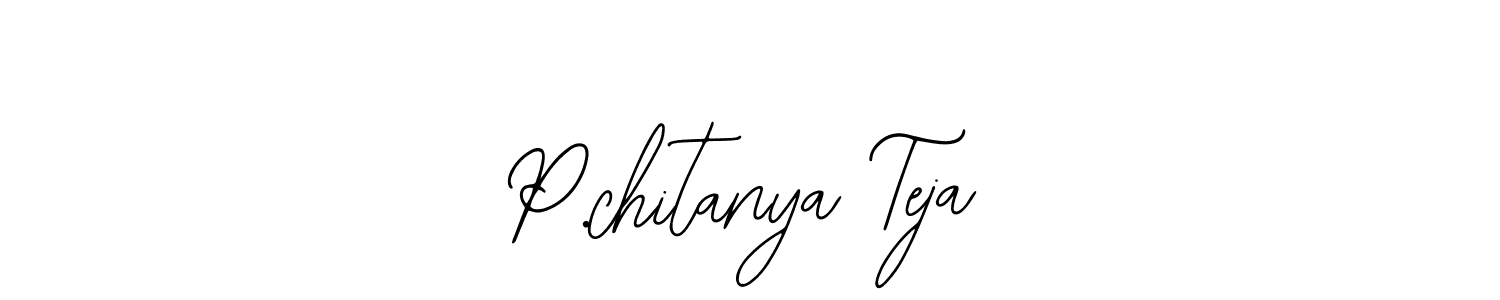 Make a beautiful signature design for name P.chitanya Teja. Use this online signature maker to create a handwritten signature for free. P.chitanya Teja signature style 12 images and pictures png