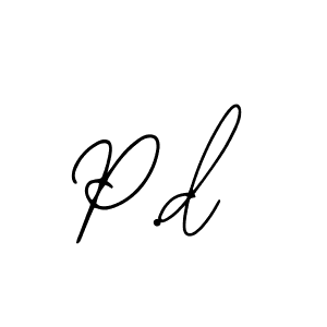 Make a beautiful signature design for name P.d. With this signature (Bearetta-2O07w) style, you can create a handwritten signature for free. P.d signature style 12 images and pictures png