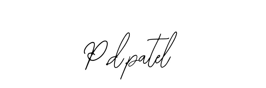 Create a beautiful signature design for name P.d.patel. With this signature (Bearetta-2O07w) fonts, you can make a handwritten signature for free. P.d.patel signature style 12 images and pictures png