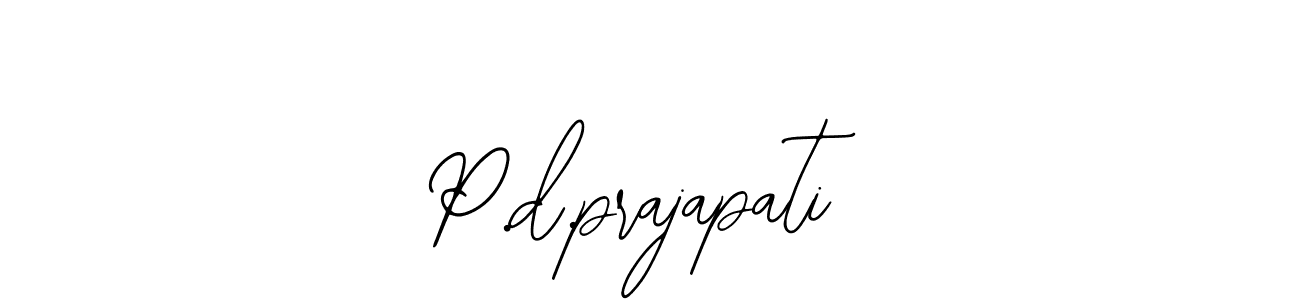 P.d.prajapati stylish signature style. Best Handwritten Sign (Bearetta-2O07w) for my name. Handwritten Signature Collection Ideas for my name P.d.prajapati. P.d.prajapati signature style 12 images and pictures png