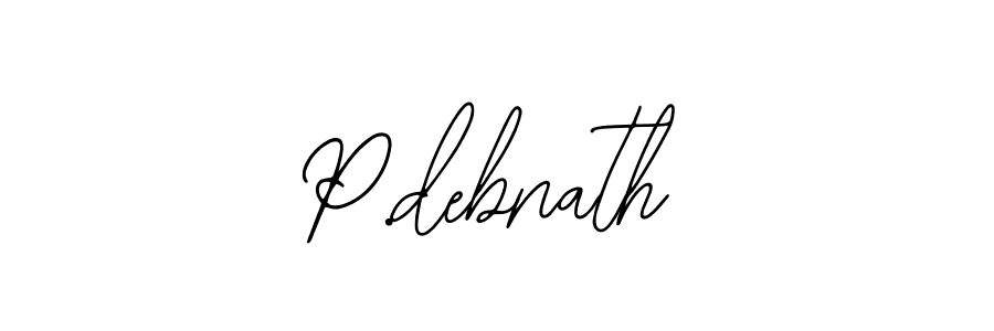 Make a beautiful signature design for name P.debnath. With this signature (Bearetta-2O07w) style, you can create a handwritten signature for free. P.debnath signature style 12 images and pictures png