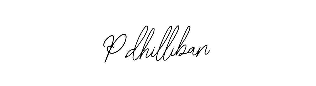 Design your own signature with our free online signature maker. With this signature software, you can create a handwritten (Bearetta-2O07w) signature for name P.dhilliban. P.dhilliban signature style 12 images and pictures png