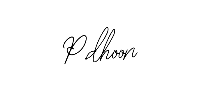 How to Draw P.dhoon signature style? Bearetta-2O07w is a latest design signature styles for name P.dhoon. P.dhoon signature style 12 images and pictures png