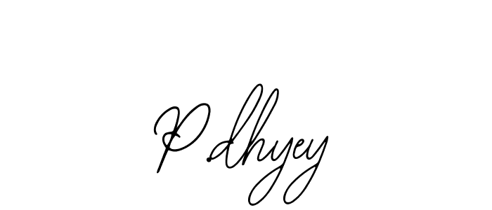 Make a beautiful signature design for name P.dhyey. Use this online signature maker to create a handwritten signature for free. P.dhyey signature style 12 images and pictures png