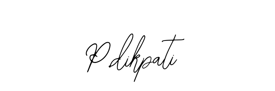 Make a beautiful signature design for name P.dikpati. With this signature (Bearetta-2O07w) style, you can create a handwritten signature for free. P.dikpati signature style 12 images and pictures png