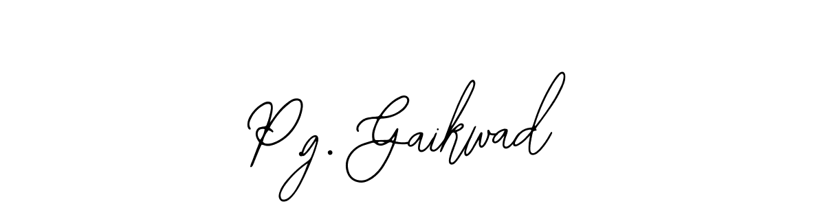 Similarly Bearetta-2O07w is the best handwritten signature design. Signature creator online .You can use it as an online autograph creator for name P.g. Gaikwad. P.g. Gaikwad signature style 12 images and pictures png