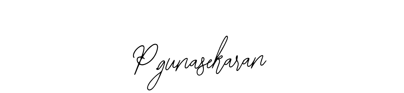 if you are searching for the best signature style for your name P.gunasekaran. so please give up your signature search. here we have designed multiple signature styles  using Bearetta-2O07w. P.gunasekaran signature style 12 images and pictures png