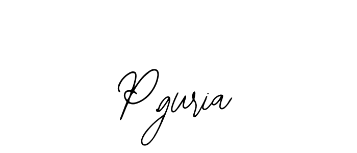 if you are searching for the best signature style for your name P.guria. so please give up your signature search. here we have designed multiple signature styles  using Bearetta-2O07w. P.guria signature style 12 images and pictures png