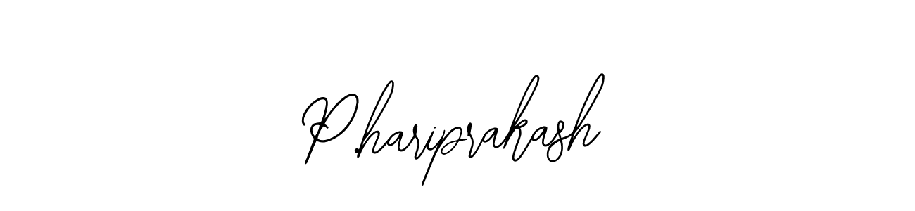 The best way (Bearetta-2O07w) to make a short signature is to pick only two or three words in your name. The name P.hariprakash include a total of six letters. For converting this name. P.hariprakash signature style 12 images and pictures png