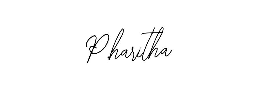 You should practise on your own different ways (Bearetta-2O07w) to write your name (P.haritha) in signature. don't let someone else do it for you. P.haritha signature style 12 images and pictures png