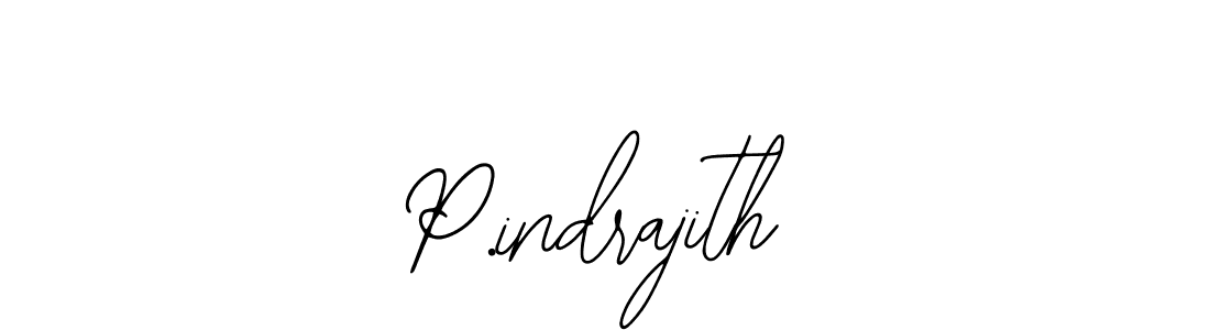 Make a beautiful signature design for name P.indrajith. With this signature (Bearetta-2O07w) style, you can create a handwritten signature for free. P.indrajith signature style 12 images and pictures png