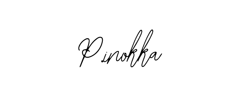 P.inokka stylish signature style. Best Handwritten Sign (Bearetta-2O07w) for my name. Handwritten Signature Collection Ideas for my name P.inokka. P.inokka signature style 12 images and pictures png