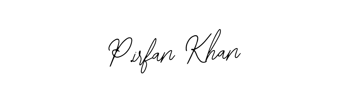 if you are searching for the best signature style for your name P.irfan Khan. so please give up your signature search. here we have designed multiple signature styles  using Bearetta-2O07w. P.irfan Khan signature style 12 images and pictures png