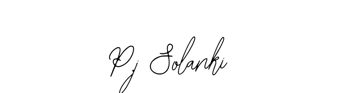 You should practise on your own different ways (Bearetta-2O07w) to write your name (P.j Solanki) in signature. don't let someone else do it for you. P.j Solanki signature style 12 images and pictures png