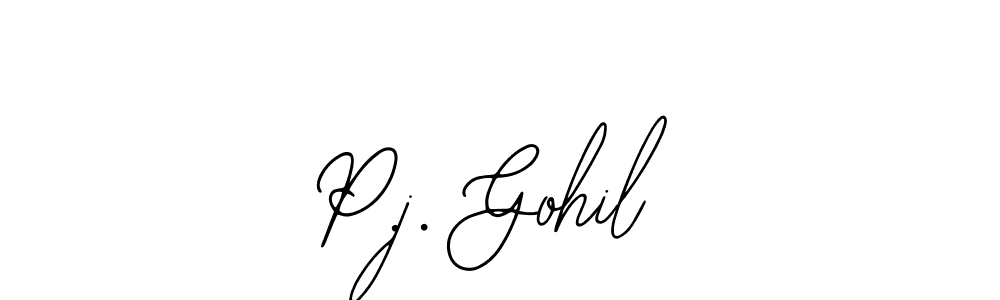 P.j. Gohil stylish signature style. Best Handwritten Sign (Bearetta-2O07w) for my name. Handwritten Signature Collection Ideas for my name P.j. Gohil. P.j. Gohil signature style 12 images and pictures png