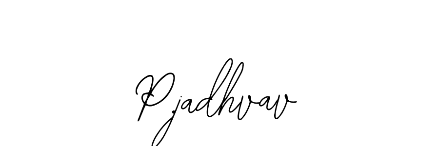 Create a beautiful signature design for name P.jadhvav. With this signature (Bearetta-2O07w) fonts, you can make a handwritten signature for free. P.jadhvav signature style 12 images and pictures png