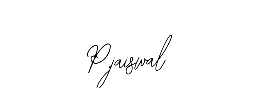 Also You can easily find your signature by using the search form. We will create P.jaiswal name handwritten signature images for you free of cost using Bearetta-2O07w sign style. P.jaiswal signature style 12 images and pictures png