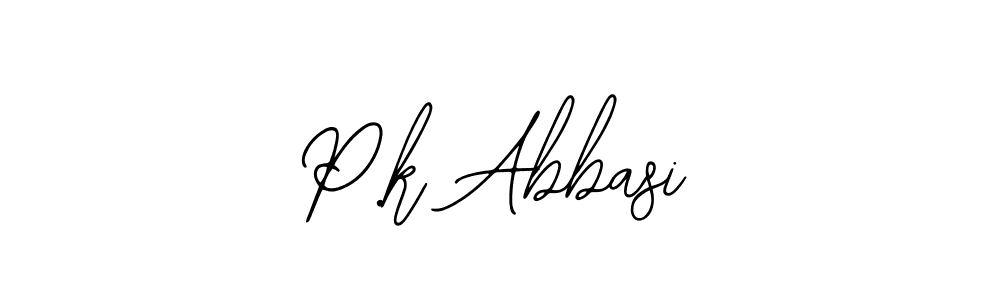 Use a signature maker to create a handwritten signature online. With this signature software, you can design (Bearetta-2O07w) your own signature for name P.k Abbasi. P.k Abbasi signature style 12 images and pictures png