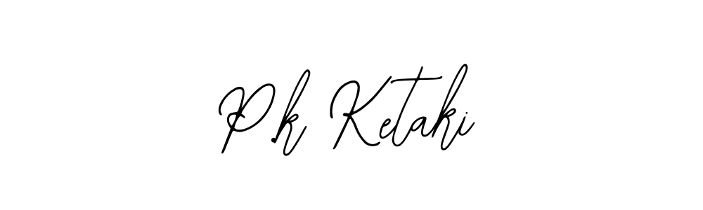 Create a beautiful signature design for name P.k Ketaki. With this signature (Bearetta-2O07w) fonts, you can make a handwritten signature for free. P.k Ketaki signature style 12 images and pictures png