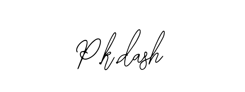 Design your own signature with our free online signature maker. With this signature software, you can create a handwritten (Bearetta-2O07w) signature for name P.k.dash. P.k.dash signature style 12 images and pictures png