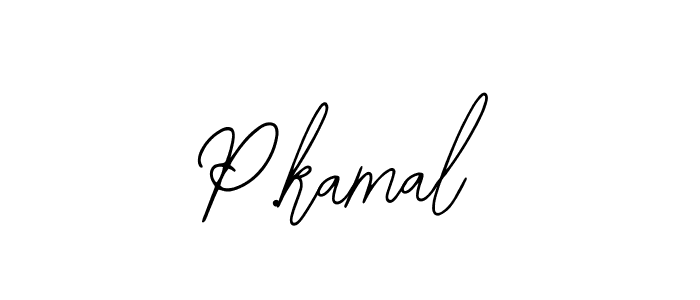 How to make P.kamal name signature. Use Bearetta-2O07w style for creating short signs online. This is the latest handwritten sign. P.kamal signature style 12 images and pictures png