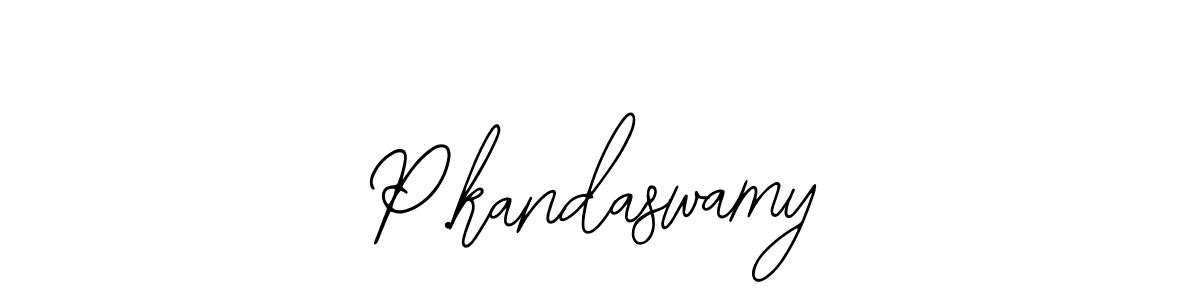 How to make P.kandaswamy name signature. Use Bearetta-2O07w style for creating short signs online. This is the latest handwritten sign. P.kandaswamy signature style 12 images and pictures png