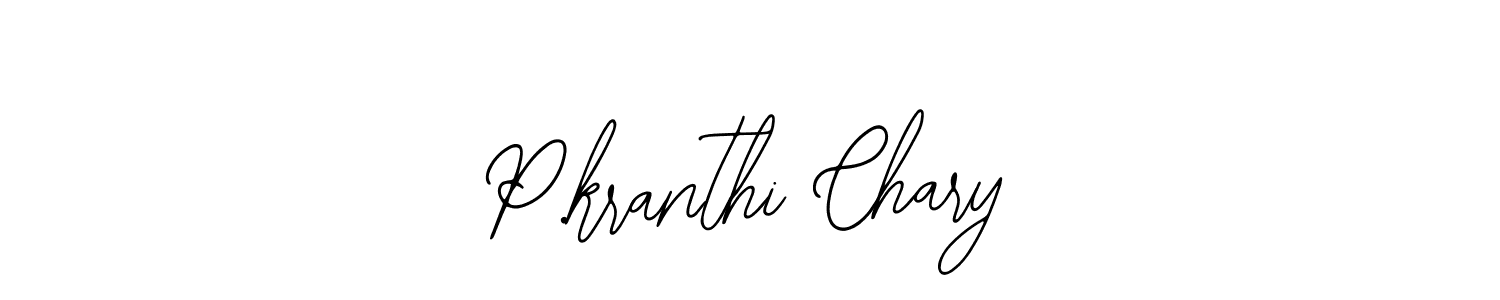 You should practise on your own different ways (Bearetta-2O07w) to write your name (P.kranthi Chary) in signature. don't let someone else do it for you. P.kranthi Chary signature style 12 images and pictures png