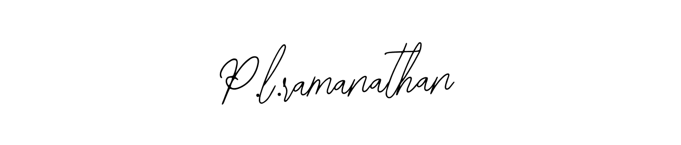 Also You can easily find your signature by using the search form. We will create P.l.ramanathan name handwritten signature images for you free of cost using Bearetta-2O07w sign style. P.l.ramanathan signature style 12 images and pictures png