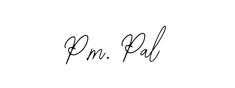 Use a signature maker to create a handwritten signature online. With this signature software, you can design (Bearetta-2O07w) your own signature for name P.m. Pal. P.m. Pal signature style 12 images and pictures png