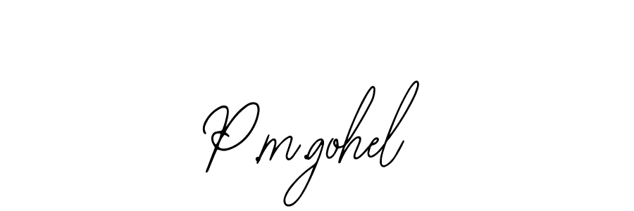 Make a beautiful signature design for name P.m.gohel. Use this online signature maker to create a handwritten signature for free. P.m.gohel signature style 12 images and pictures png