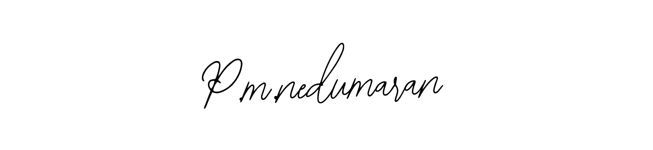 How to Draw P.m.nedumaran signature style? Bearetta-2O07w is a latest design signature styles for name P.m.nedumaran. P.m.nedumaran signature style 12 images and pictures png