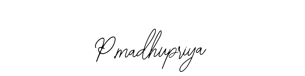 Also You can easily find your signature by using the search form. We will create P.madhupriya name handwritten signature images for you free of cost using Bearetta-2O07w sign style. P.madhupriya signature style 12 images and pictures png