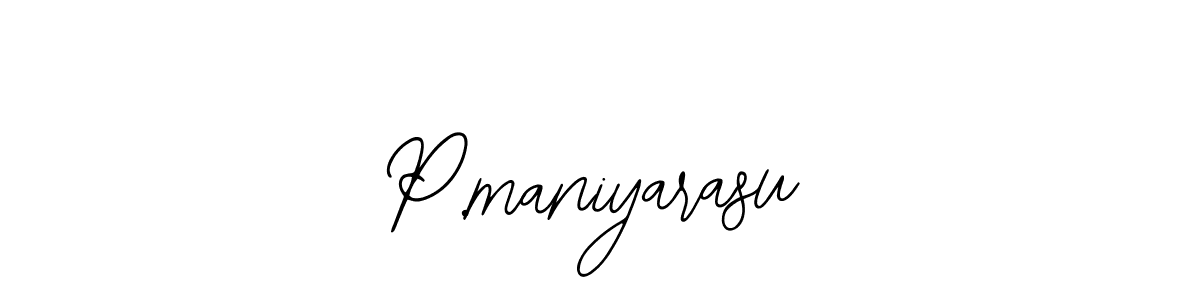 P.maniyarasu stylish signature style. Best Handwritten Sign (Bearetta-2O07w) for my name. Handwritten Signature Collection Ideas for my name P.maniyarasu. P.maniyarasu signature style 12 images and pictures png