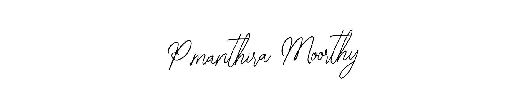 Make a beautiful signature design for name P.manthira Moorthy. With this signature (Bearetta-2O07w) style, you can create a handwritten signature for free. P.manthira Moorthy signature style 12 images and pictures png