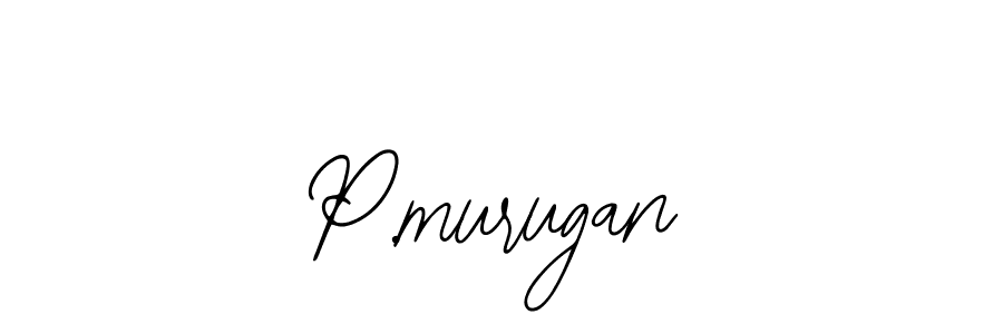 How to make P.murugan name signature. Use Bearetta-2O07w style for creating short signs online. This is the latest handwritten sign. P.murugan signature style 12 images and pictures png