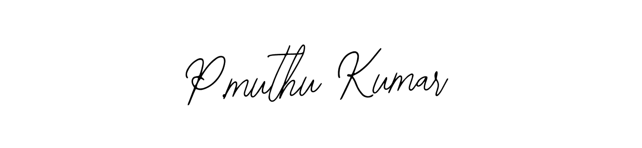 You should practise on your own different ways (Bearetta-2O07w) to write your name (P.muthu Kumar) in signature. don't let someone else do it for you. P.muthu Kumar signature style 12 images and pictures png