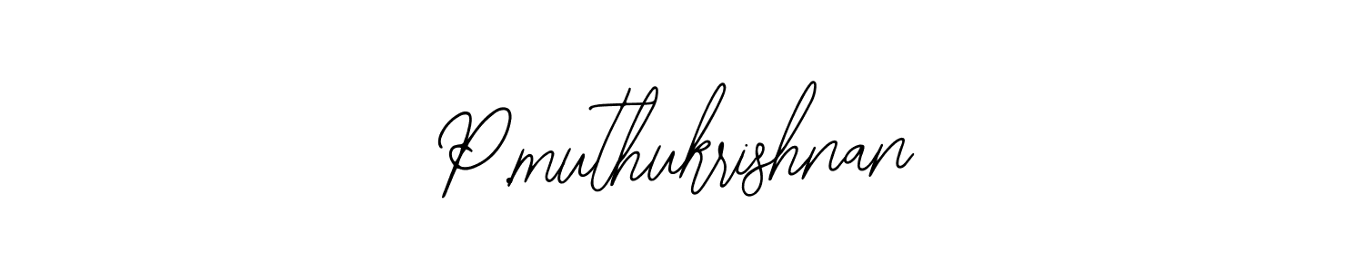 Create a beautiful signature design for name P.muthukrishnan. With this signature (Bearetta-2O07w) fonts, you can make a handwritten signature for free. P.muthukrishnan signature style 12 images and pictures png