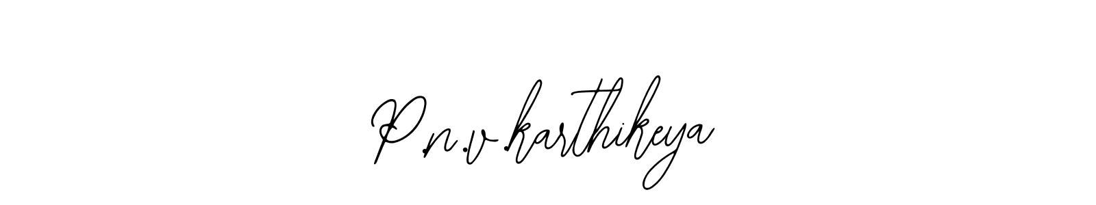 Make a beautiful signature design for name P.n.v.karthikeya. With this signature (Bearetta-2O07w) style, you can create a handwritten signature for free. P.n.v.karthikeya signature style 12 images and pictures png